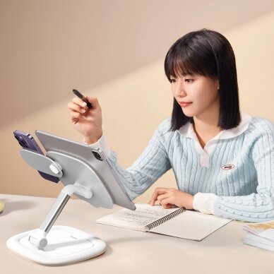 Baseus Seashell Series Adjustable Tablet Stand - White 9