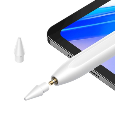 Baseus Smooth Writing 2 active stylusLED indicator + USB-C Kabelis / replaceable tip - baltas 3