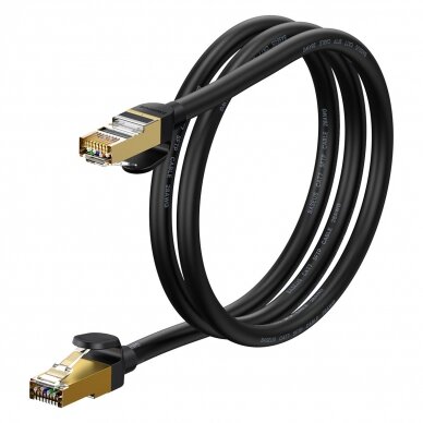 Baseus Speed Seven High Speed RJ45 Network Cable 10Gbps 1m Black (WKJS010101)