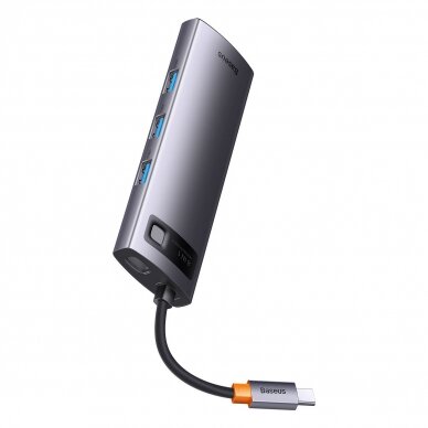 Baseus StarJoy HUB 8-Port USB-C - 3x USB-A / 1x HDMI / 1x RJ45 / 1x SD/TF / 1x USB-C PD Pilkas 3