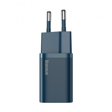 Baseus Super Si 1C Greitas Buitinis Įkroviklis USB Type C 20 W Mėlynas (CCSUP-B03) 1