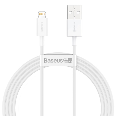 Baseus Superior Cable USB - Lightning 2,4A 1,5 m White (CALYS-B02)