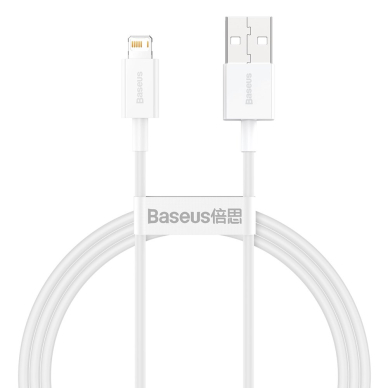 Baseus Superior Kabelis USB - Lightning 2,4A 1 m Baltas (CALYS-A02)