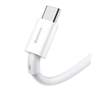 Baseus Superior Series Greito Įkrovimo Kabelis USB - USB Type C 66 W 6A 1 m Baltas (CATYS-02) 2