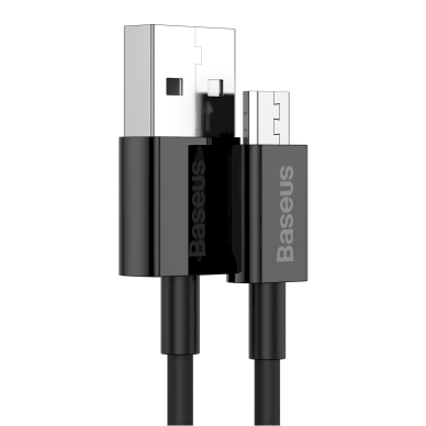 Baseus Superior USB-A / micro USB 2A Kabelis 2m - Juodas 1