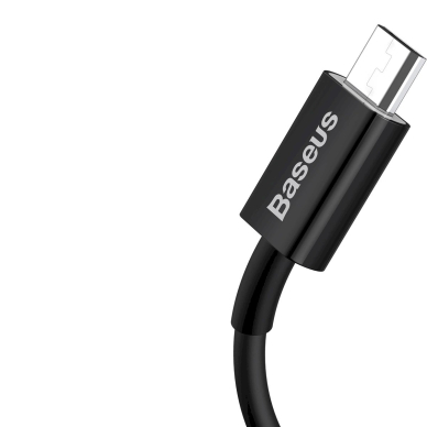 Baseus Superior USB-A / micro USB 2A Kabelis 2m - Juodas 2