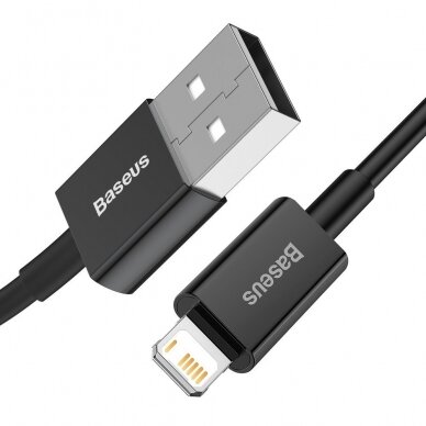 Baseus Superior USB - Lightning fast charging data cable 2,4 A 2 m black (CALYS-C01) 1