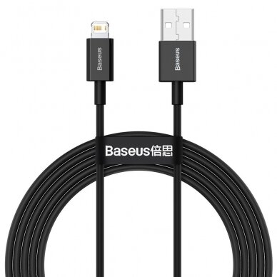 Baseus Superior USB - Lightning fast charging data cable 2,4 A 2 m black (CALYS-C01)