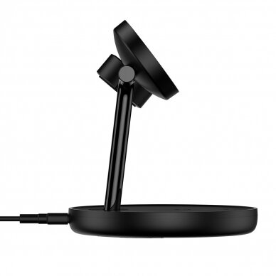 Baseus Swan stand 3in1 magnetic charger with USB Type C cable 1m black (WXTE000101) 2