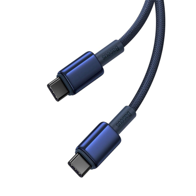 Baseus Tungsten Gold USB-C / USB-C 100W 2m Kabelis - navy blue 2