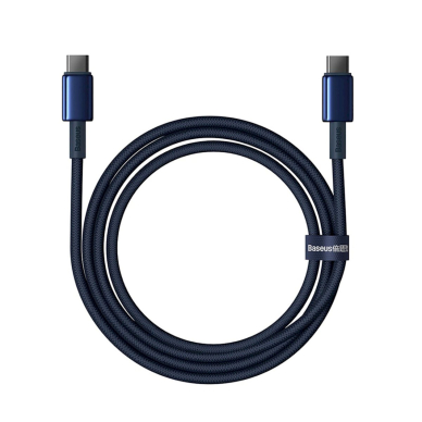 Baseus Tungsten Gold USB-C / USB-C 100W 2m Kabelis - navy blue 4