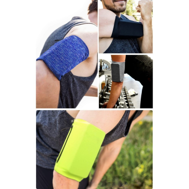 Bėgimo juosta ant rankos Elastic fabric armband XL fitness Mėlyna 3