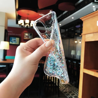 Blizgus TPU dėklas Wozinsky Star Glitter Samsung Galaxy A30 mėlynas 4