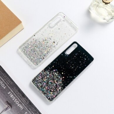 Blizgus Tpu Dėklas ''Wozinsky Star Glitter" Samsung Galaxy A31 Juodas 1