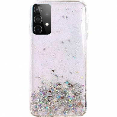 Samsung Galaxy A72 Blizgus Tpu Dėklas Wozinsky Star Glitter 4G permatomas