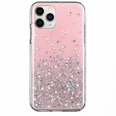 Blizgus Tpu Dėklas 'Wozinsky Star Glitter Shining' Iphone 12 Pro Max Rožinis