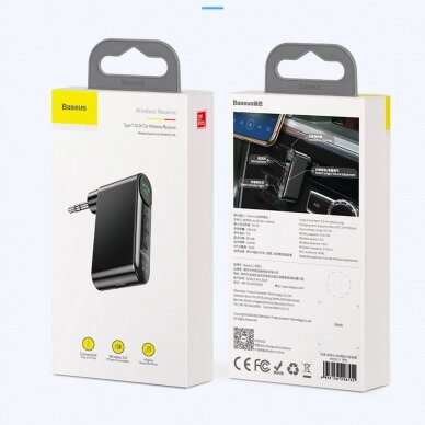 Akcija! Bluetooth AUX transmitter Baseus BSBA-02 (Overseas Edition) - Juodas 16