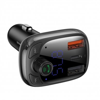 Bluetooth transmitter / car charger Baseus S-13 (Overseas Edition) - Juodas 1