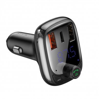 Bluetooth transmitter / car charger Baseus S-13 (Overseas Edition) - Juodas 4