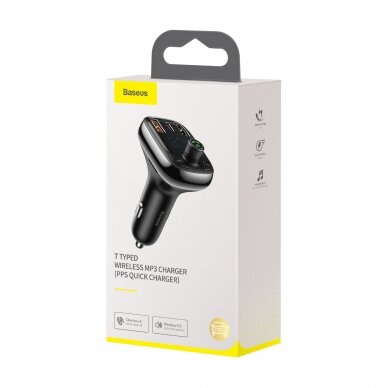 Bluetooth transmitter / car charger Baseus S-13 (Overseas Edition) - Juodas 5