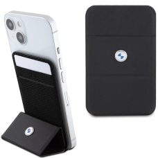 BMW Wallet Card Slot Stand Case BMWCSMRSK Case - Juodas MagSafe Signature Collection