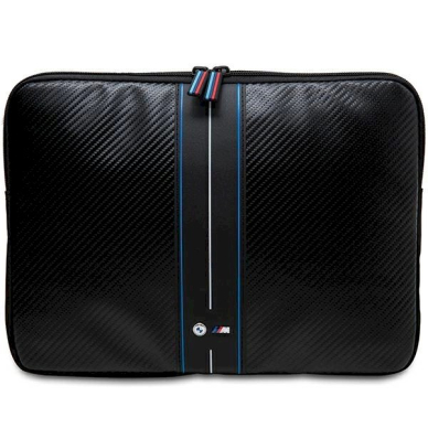 BMW Carbon  Blue Stripe sleeve a 16 laptop - Juodas