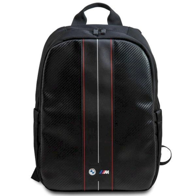 BMW Carbon  Red Stripe backpack a 16 laptop - Juodas