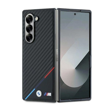 BMW Carbon Tricolor Dėklas Samsung Galaxy Z Fold 6 - Juodas