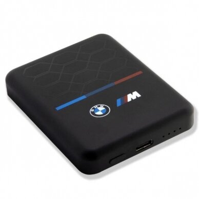 BMW Inductive Power Bank BMPBMS3K22PGVK 5W 3000mAh + cable Juodas M Collection MagSafe 2