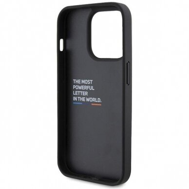 BMW Leather Carbon case for iPhone 15 Pro - black 6