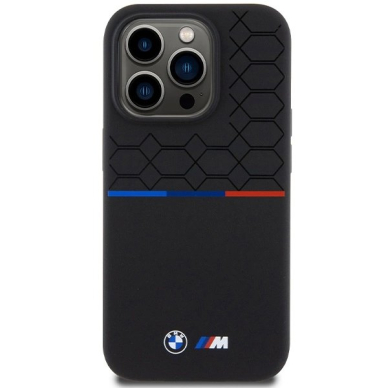 BMW M Silicone Pattern MagSafe Dėklas skirtas iPhone 15 Pro - Juodas 2