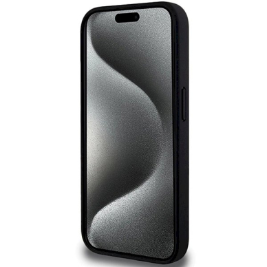 BMW Perforated Tricolor Line Dėklas skirtas iPhone 15 Pro Max - Juodas 4