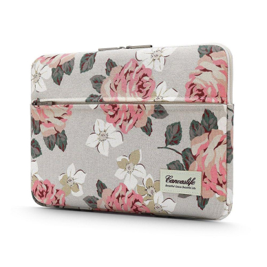 CANVASLIFE SLEEVE LAPTOP 13-14 WHITE ROSE