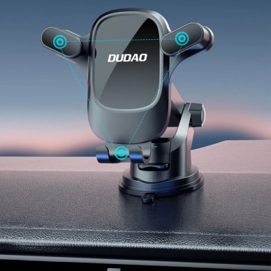 Car phone holder for Dudao F5Pro cockpit - black 3