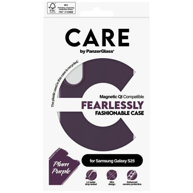 CARE by PanzerGlass Fashion Dėklas Samsung Galaxy S25 - Violetinis 3