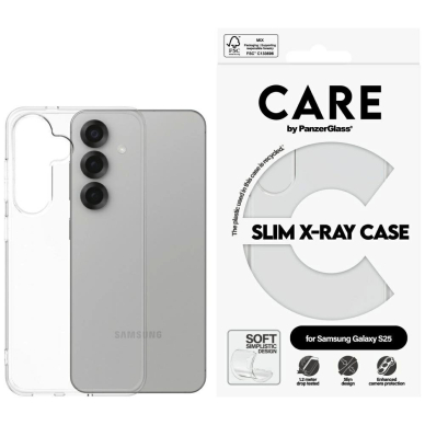 CARE by PanzerGlass Fashion X-Ray Dėklas Samsung Galaxy S25 - Permatomas