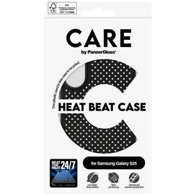 CARE by PanzerGlass Feature Heat Beat Dėklas Samsung Galaxy S25 - Juodas 3