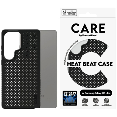 CARE by PanzerGlass Feature Heat Beat Dėklas Samsung Galaxy S25 Ultra - Juodas