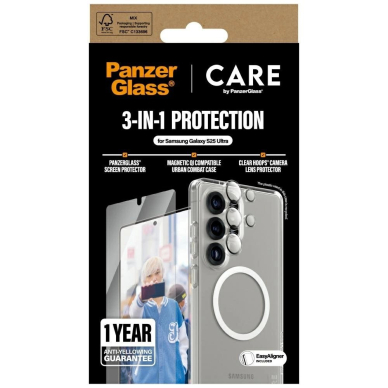 CARE by PanzerGlass Flagship 3in1 Dėklas + Stiklas + Kameros apsauga Samsung Galaxy S25 Ultra 3