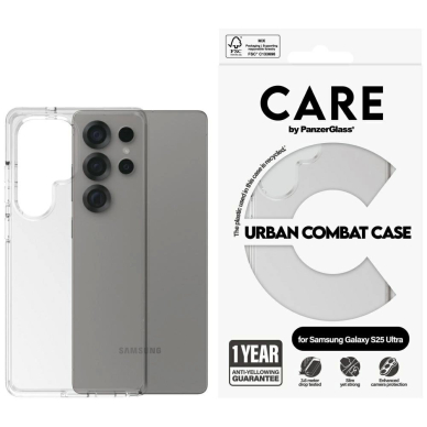 CARE by PanzerGlass Flagship Urban Combat Dėklas Samsung Galaxy S25 Ultra - Clear