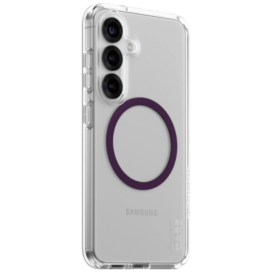 CARE by PanzerGlass Flagship Urban Combat Purple QI Dėklas Samsung Galaxy S25 - Permatomas 1