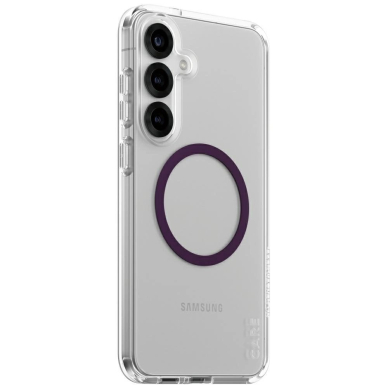 CARE by PanzerGlass Flagship Urban Combat Purple QI Dėklas Samsung Galaxy S25+ - Permatomas 1