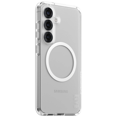 CARE by PanzerGlass Flagship Urban Combat White QI Dėklas Samsung Galaxy S25 - Permatomas 1