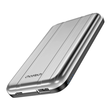 Choetech B655 mini wireless magnetic powerbank 5000mAh - silver