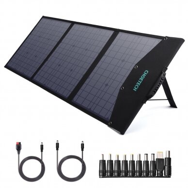 Choetech foldable solar charger 120W 1 x USB Type C / 2 x USB Type A (SC008) 1