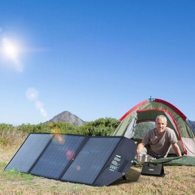 Choetech foldable solar charger 120W 1 x USB Type C / 2 x USB Type A (SC008) 8