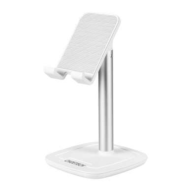 Choetech H035 aluminum stand a phone or tabletadjustment - baltas silver