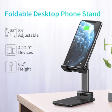 Choetech H88-BK foldable stand a phone or tablet - Juodas 8