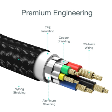 Choetech IP0039 USB-C / Lightning MFi Kabelis, 1.2m long - Juodas 8