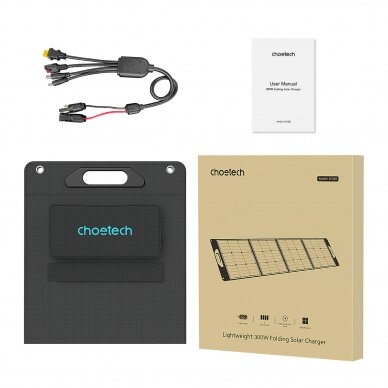 Choetech SC016 300W Light-weight Solar Charger Pannel Black 4